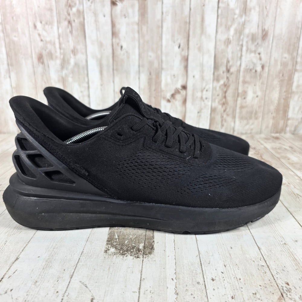 Kizik Athens Men 13 Wide Triple Black Hands Free Step In Sneakers Mesh B5FC MATH